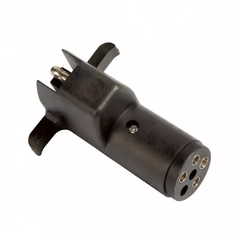 Adaptador de cableado de remolque plano redondo de 6 polos a 4 vías