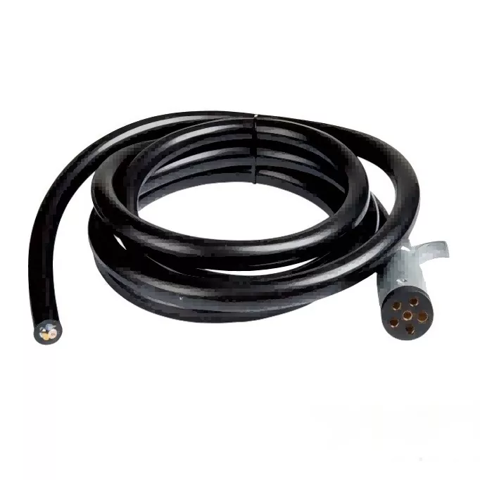 Conector de cableado de remolque redondo de 6 vías