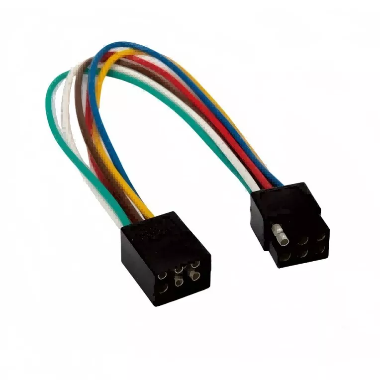 Conector de cableado de remolque de poste cuadrado de 6 vías