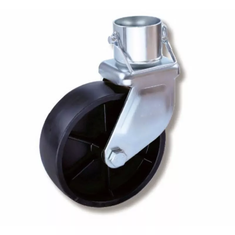 Rueda con gato para remolque de una sola rueda de 6 pulgadas