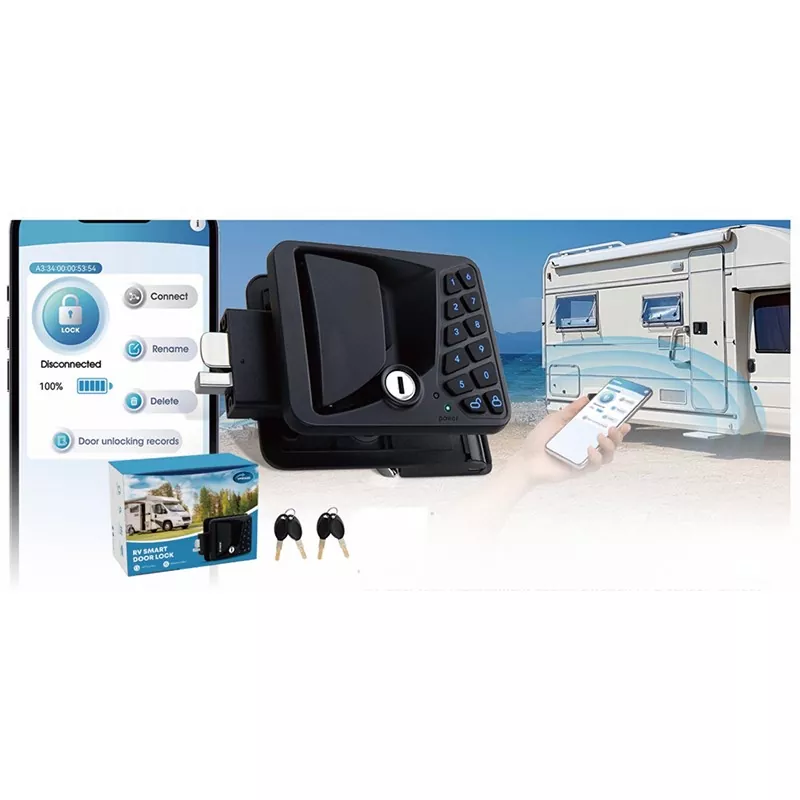Cerradura de puerta RV con control de aplicación mejorada